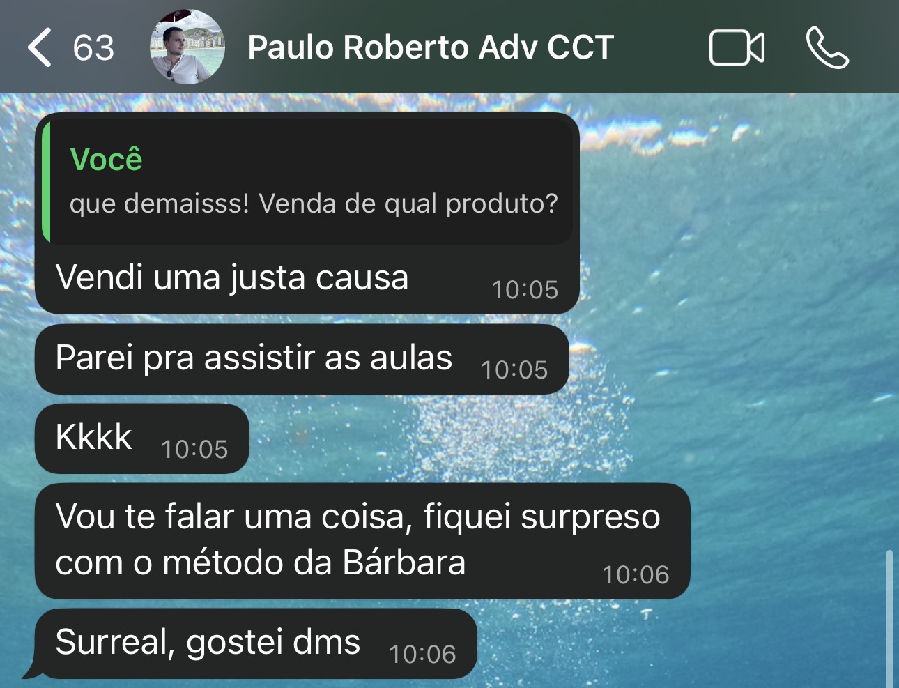 Aplicou e já vendeu o primeiro serviço